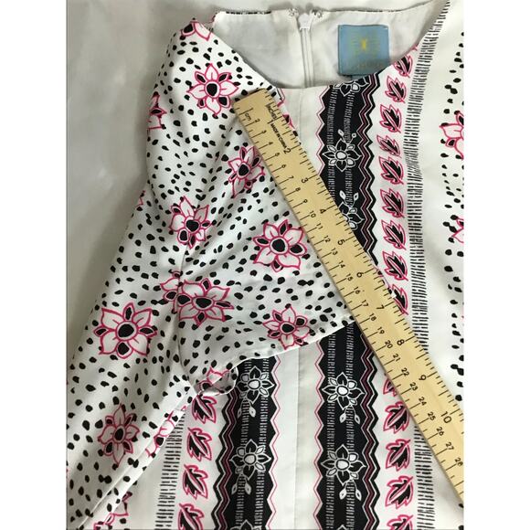 CeCe Women  Floral print Lightweight  Shift Dress Sz. 6 EUC  Summer ResortWear - Picture 6 of 9